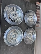 Vtg 1950s Ford Dog Dish Hubcaps Center Caps Car Truck Lot Bullet Hub Cap Hot Rod