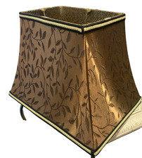 Vintage, Fabric Shade for Table/ Floor Lamp, 10 1/2"  Tall x 14 x 10" Base.