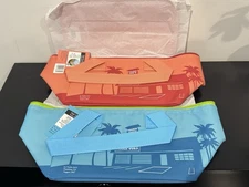 Trader Joe’s  Mini Insulated Peach / Blue tote bag