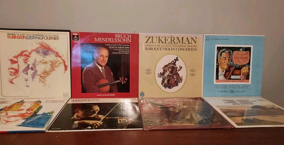 Classical Violin 20-LP Lot-Grumiaux,Szeryng,Oistrakh,Heifetz,Zukerman,Mintz Etc  - Image 2 of 4