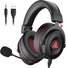 EKSA E900Pro USB Gaming Headphones for PS5, PS4, Xbox, Computer(Black)
