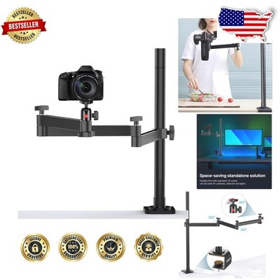 Versatile ULANZI Desk Mount for Camera | Flexible Arm, Overhead Video Setup