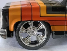 JADA 1/24 SCALE CHROME WHEELS FOR UPGRADING FITS 1985 OR 2006 CHEVY SILVERADO