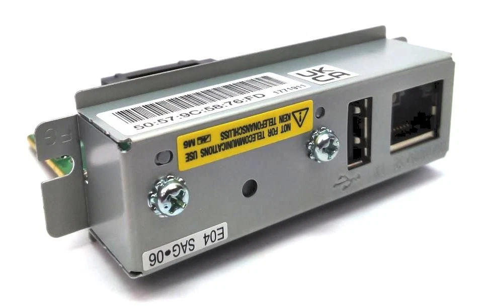 Epson UB-E04 Fast Ethernet 10/100 BaseT RJ-45 Interface Card C32C881008 - Image 2 of 4