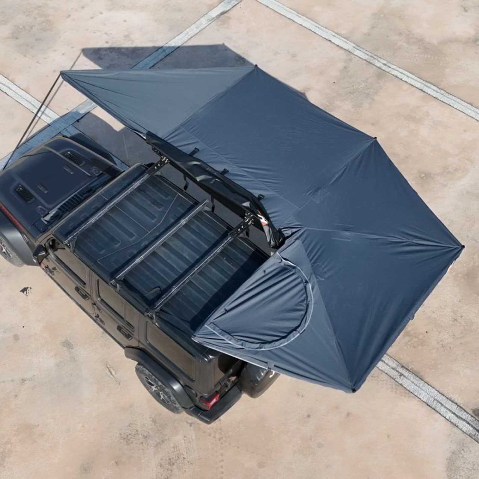 Naturnest 270 Plus Car Awning Free Standing Built-in LED Light Passenger Side