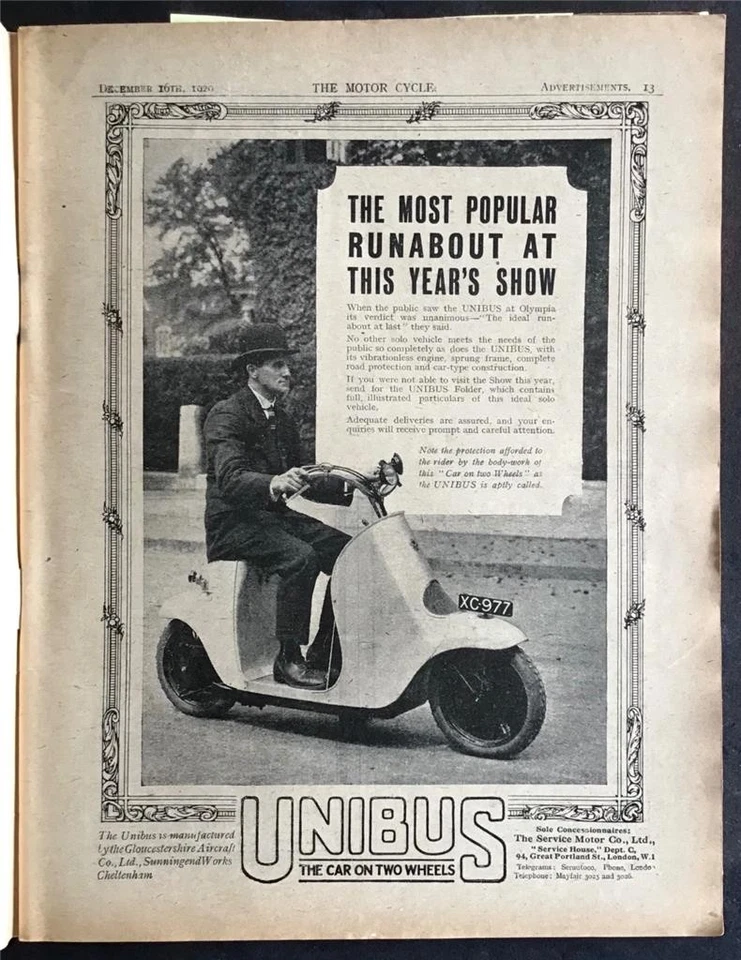 The MOTOR CYCLE Magazine 16 DEC 1920 #No.925 THE BRUSSELS SHOW Unibus - Image 2 of 4