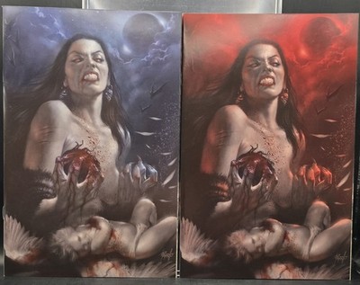 VAMPIRELLA: VALENTINE'S DAY SPECIAL #1 BLUE/RED PARRILLO VIRGIN SET 2019 NM
