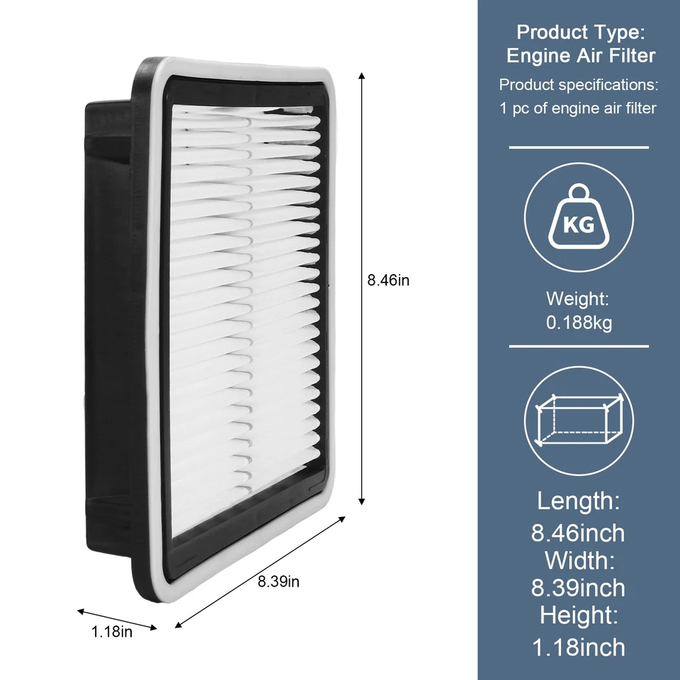 Nuevo filtro de aire del motor para Subaru Forester Impreza Legacy Outback 16546-AA10A EE. UU. Foto 2 de 4