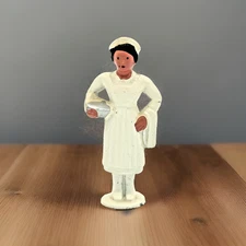 1960s Barclay Pod Foot Nurse Figure (B257) Vintage Lead Toy Soldier