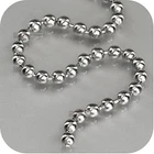 silver stainless steel ball chain necklace 3mm jewelry accessory custom length
