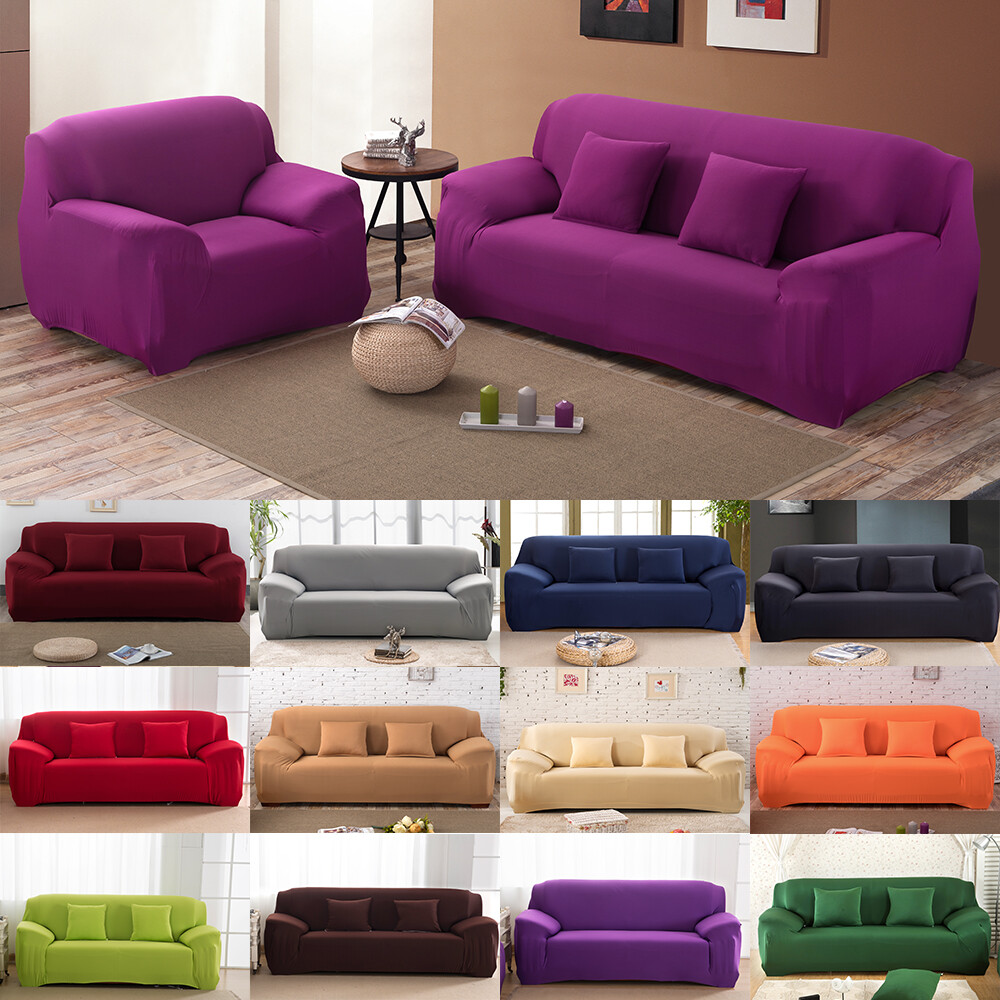 Spandex Stretch Sofa Covers Protector Sofa Slipcovers 1 2 3 4