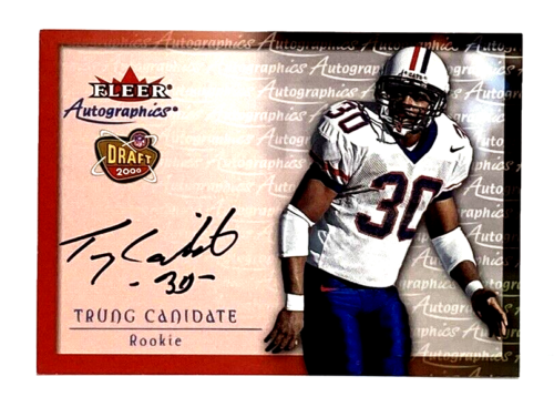 2000 Fleer Tradition TRUNG CANIDATE Autographics Rookie RC Card #22 Rams - Picture 1 of 2
