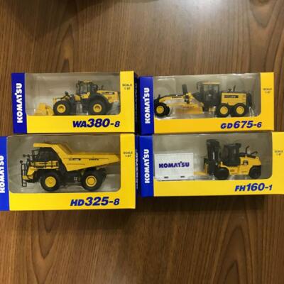 コマツミニカーセット WA380-8 GD675-6 HD325-8 1/87 KOMATSU 1:87 Original Miniature FH160-1 HD325-8 GD675-6