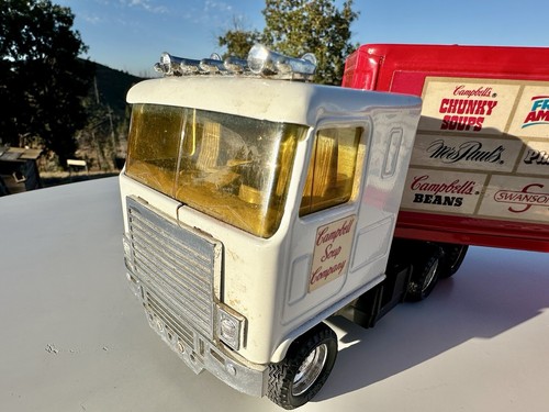 Vintage ERTL Campbell Soup Co, Diecast Truck/Trailer 19” Red/White, Year 1985 - Picture 10 of 19