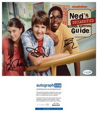 Devon Werkheiser Lindsey Daniel ‘Ned’s Declassified’ Cast Signed 8x10 Photo ACOA