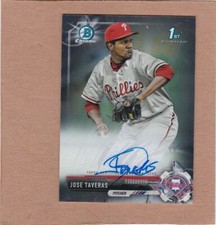 2017 Bowman Chrome Prospect Auto Jose Taveras #CPA-JT Auto NM-MT
