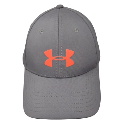 Under Armour Fitted Hat Gray Large/XL Solid Vent Holes 6 Panel