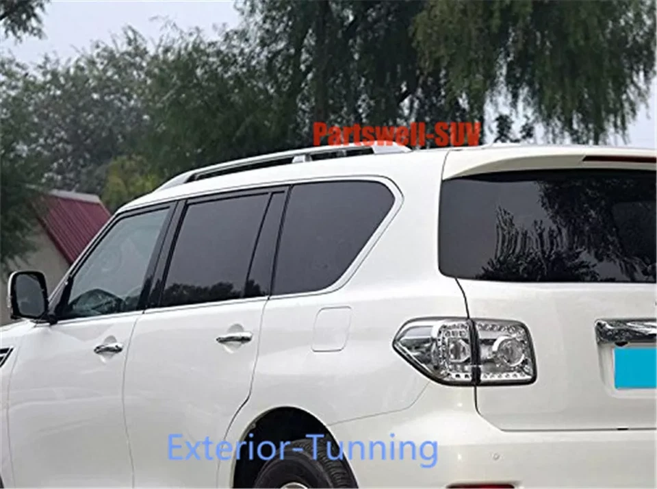 Rieles portaequipajes plateados para Infiniti QX56 2011-2013 accesorios barra transversal de equipaje Foto 4 de 4