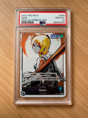 Nami (OP03-040 L) Alt Art PSA 10 (88543390) - One Piece ENGLISH