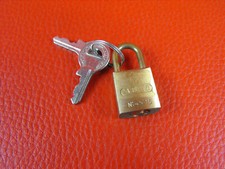 DDR Vintage Fahrrad Satteltasche Schloss klein ABUS 45/15 Minischloss NOS