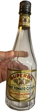Antique Superba Tomato Catsup Bottle Milliken Tomlinson Portland Maine Labeled
