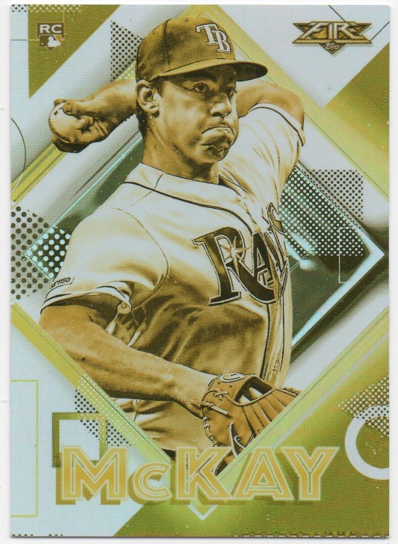 Brendan McKay 2020 TOPPS FIRE Gold Minted RC #111 Rays