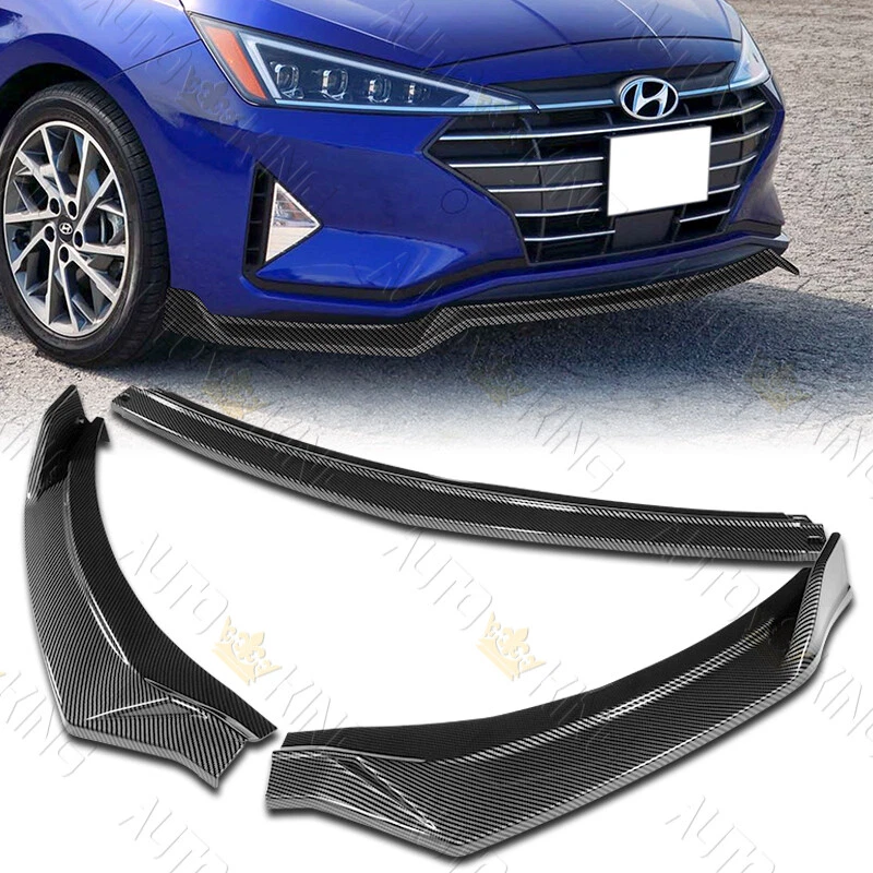 FIT 19 20 HYUNDAI ELANTRA SEDANCARBON PAINTED FRONT BUMPER LIP