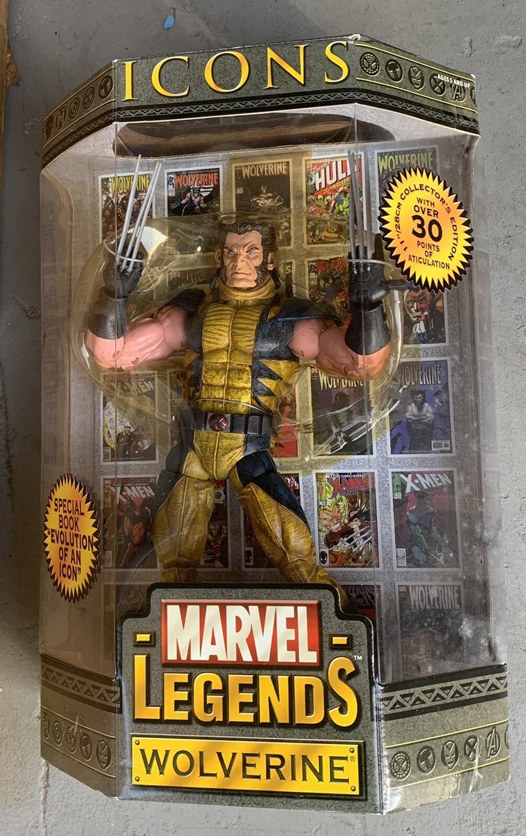 Marvel Legends Icons Wolverine 12” Unmasked Variant- Toy Biz