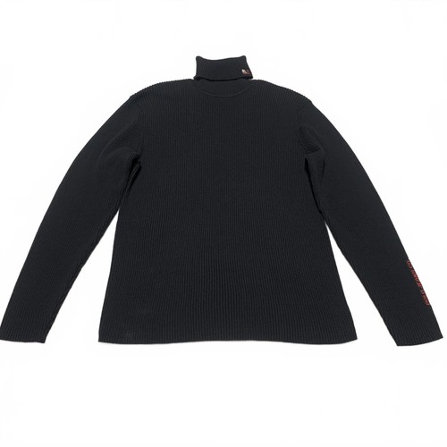 Polo Jeans Co Ralph Lauren Turtleneck Sweater Size XLarge Ribbed Black - Picture 5 of 12