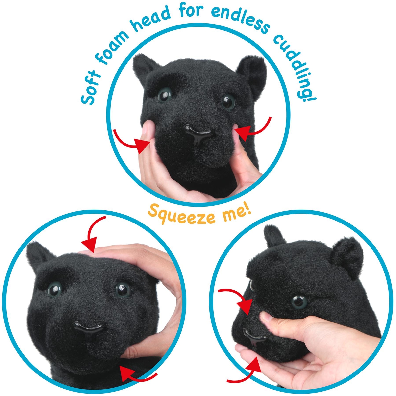 Sid The Panther - Squeeze Me! - 17 Inch Stuffed Animal Plush