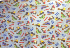 Cozy Up with Comfort Fleece Throw Blanket, 42" x 60" -Multi /Big Trucks NEW