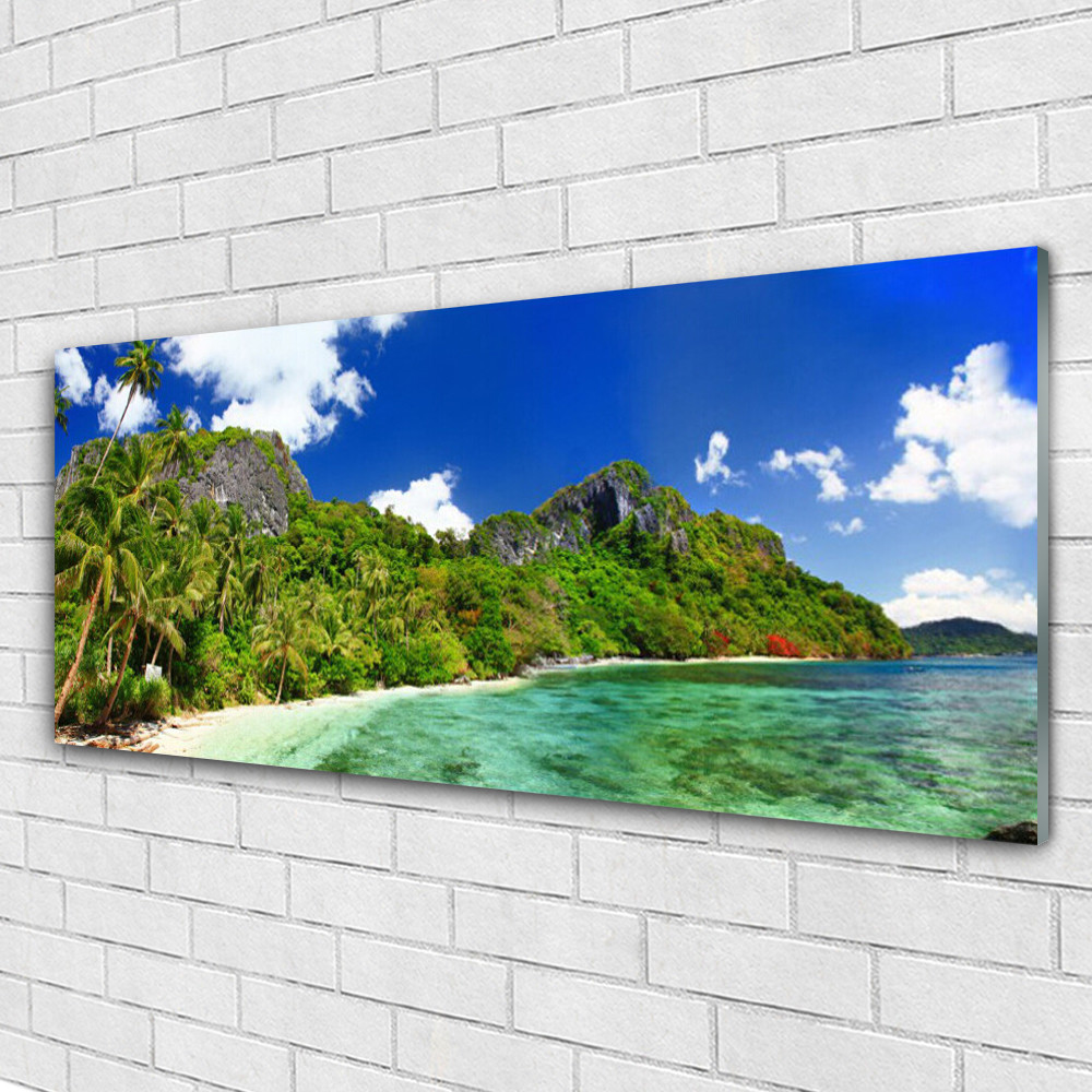 Tableau mural Plexiglas 125x50 cm pour illuminer un mur sombre sans travaux