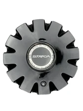 Strada Gloss Black Wheel Center C-1093-4 C-STRA-1