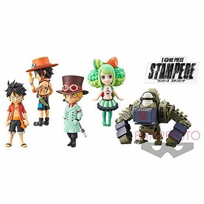 One Piece Stampede Wcf World Collectible Figure 3 6 Set Luffy Ace Sabo Japan Ebay