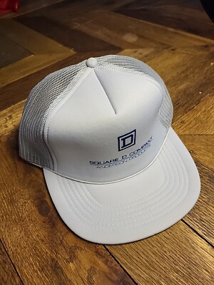 Vintage Trucker Hat - SQUARE D ANDERSON Products - Mesh Snapback Rope Cap