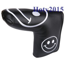 Soft Leather Golf Blade Putter Head Cover with Magnetic Closure