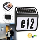 Solar Hausnummer Hausnummernleuchte Beleuchtung mit 2 LEDs Beleuchtet für Außen