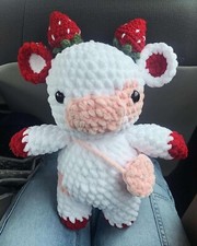 Cow Plushie Handmade Crochet