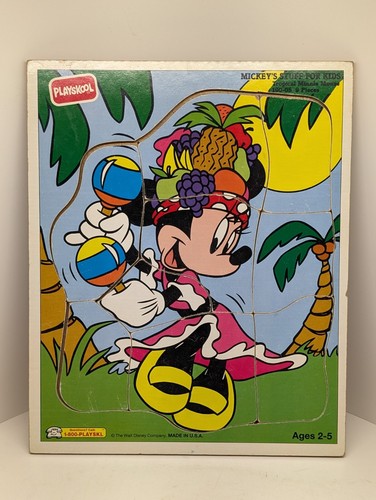 VTG PLAYSKOOL Walt Disney Company Tropical Minnie Mouse Puzzle Made in U.S.A