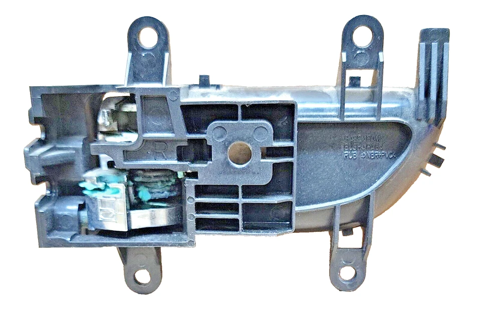 Manija de puerta interior trasera derecha Nissan Murano 2006-2007 negra OEM Foto 2 de 3