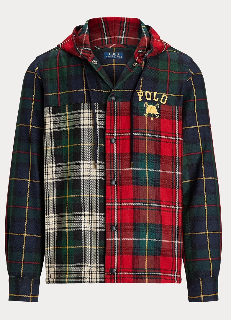 Polo Ralph Lauren Equestrian-Inspired Tartan Hooded Shirt Jacket