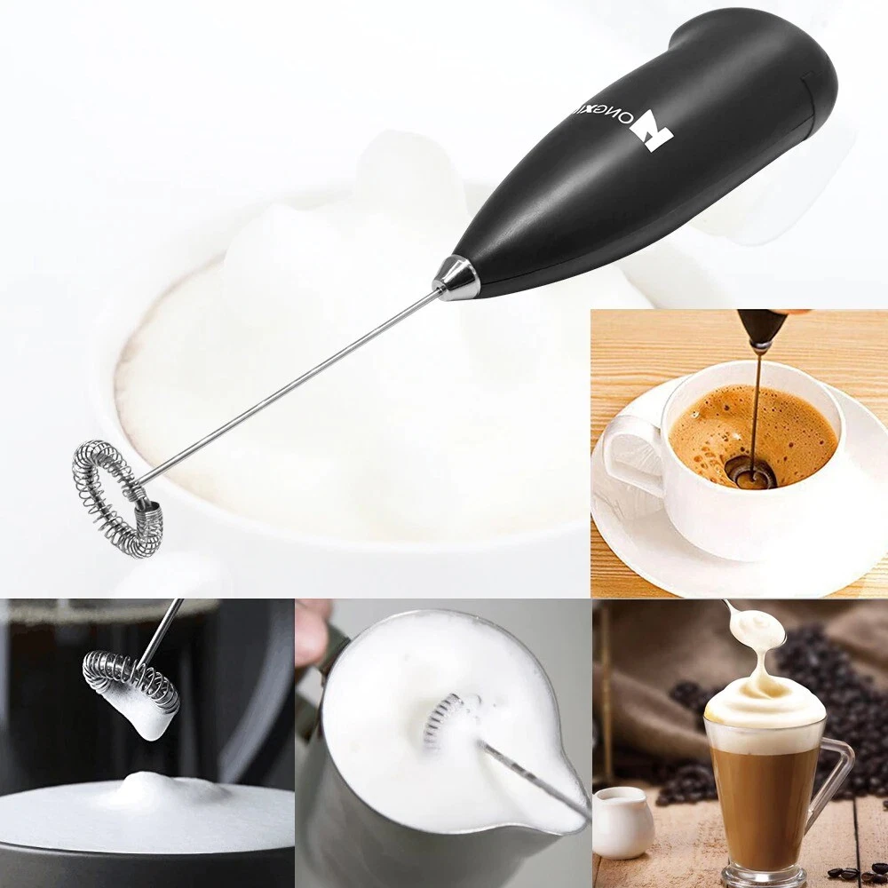 Milk Coffee Frother Handheld Foamer Maker Egg Beater Cappuccino Stirrer  Whisk