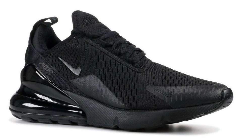 Nike 270 Triple Black Shoes Running Trainers Low Top Men Size | eBay