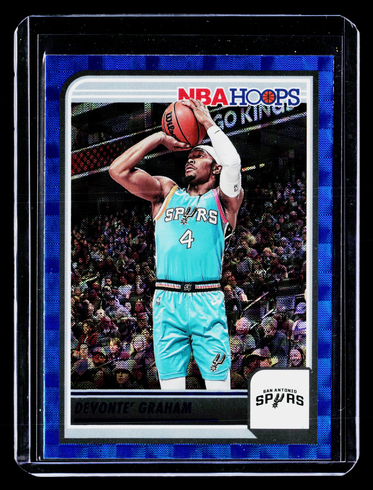 2023-24 Hoops Hyper Blue Devonte' Graham #219 San Antonio Spurs