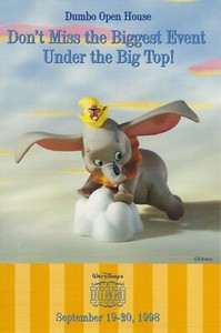 Walt-Disney-Classics-Collection-WDCC-Dumbo-Open-House-Postcard-Promotional-1998