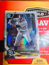 Jawuan Harris 2018 Bowman Draft Chrome Refractor 1st Bowman #BDC-85 Padres V511