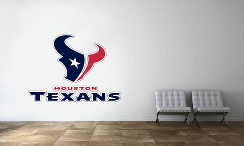 Houston Texans Logo Wall Decal NFL Football Decor Sport Mural Vinyl Sticker