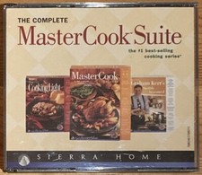 The Complete MasterCook Suite CD 3 Disc Set 1997 PC Software Sierra Home