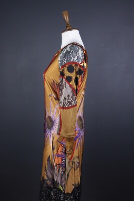 ワンピース ROBERTO CAVALLI MULTICOLOR MIDI DRESS CLASS ROBERTO CAVALLI Multicolor Floral Long Sleeve Shift