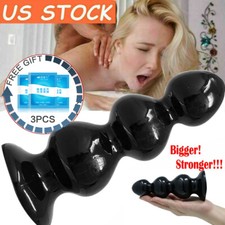 MONSTER BIG LARGE BEADS ANAL BUTT PLUG DILDO SUCTION CUP SEX TOY FOR MEN WOMEN